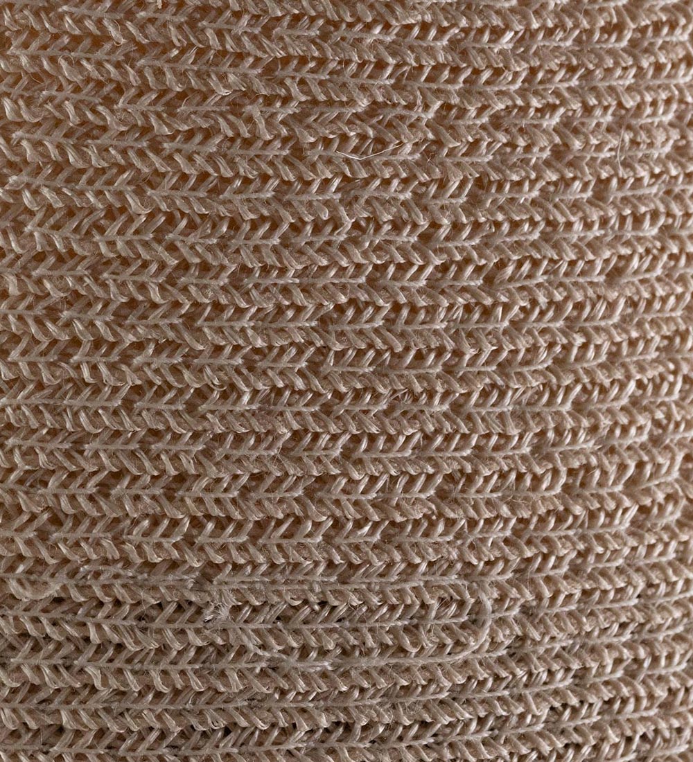 麻の藁編みのクローズアップ