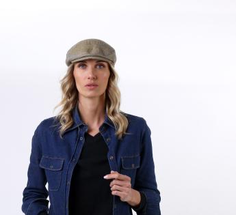 Casquette été Stetson Driver Cap Linen Glencheck