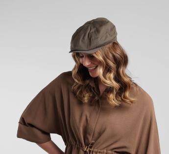 casquette Stetson kaki Cotton Twill Flat Cap