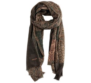 Écharpe laine paisley Houndstooth Paisley