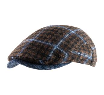 Casquette plate en tweed Gallo