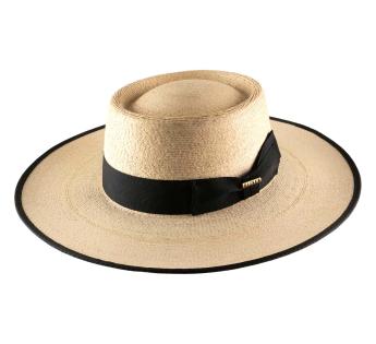 Chapeau gambler paille Portuguese Palma Imperial