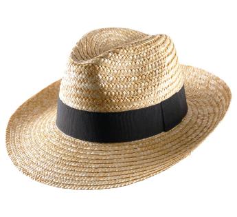 Chapeau  paille large Classic Fedora Paille Large