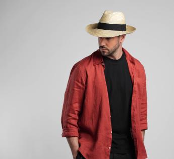 Chapeau  paille large Classic Fedora Paille Large