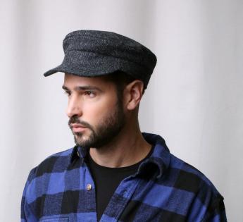 Casquette marin Skipper Tweed