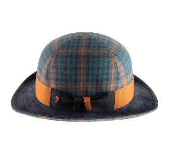 chapeau melon tartan Bombetta-c