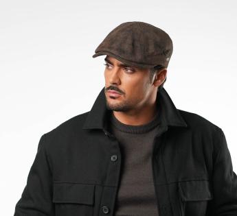 casquette beret cuir Taranto Cuir Vieilli